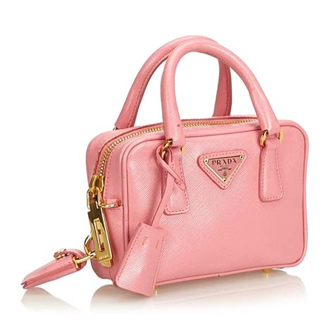 Borse Prada in Seta Rosa 